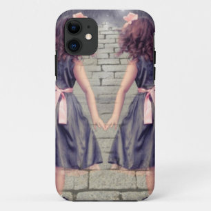 vintage gemini best friends forever Twin girls iPhone 11 Case
