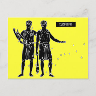 Vintage Gemini Postcard