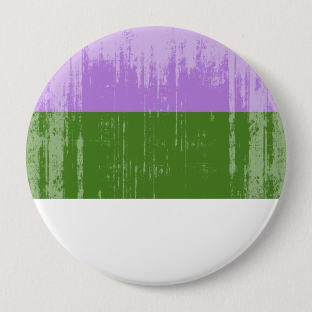 Vintage Genderqueer Pride 10 Cm Round Badge (Front)