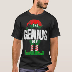 Vintage Genius Elf Costume Matching Family Gifts C T-Shirt