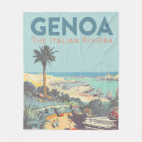 Vintage Genoa Italian Riviera Travel Poster 1931
