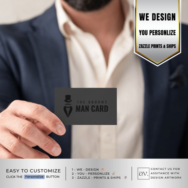 Vintage Gent GROOMSMAN Request Funny Proposal Calling Card (Creator Uploaded)