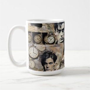 Vintage gentlemen collage coffee mug
