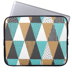 Vintage Geometric: Abstract Illustration. Laptop Sleeve