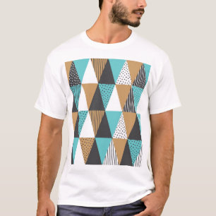 Vintage Geometric: Abstract Illustration. T-Shirt