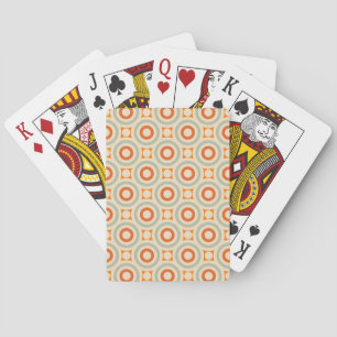 Vintage Geometric Circle Pattern Playing Cards