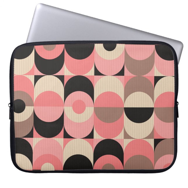 Vintage Geometric: Classic Seamless Pattern Laptop Sleeve (Front)