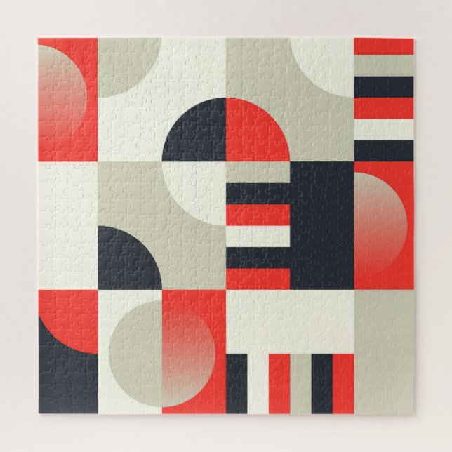 Vintage geometric design: abstract shape backgroun jigsaw puzzle (Vertical)