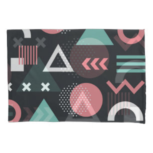 Vintage geometric figures: seamless design. pillowcase