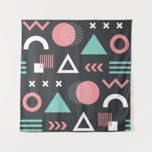 Vintage geometric figures: seamless design. tapestry