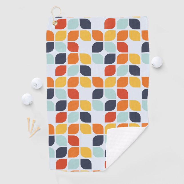 Vintage Geometric Pattern Golf Towel (InSitu)