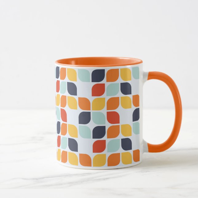 Vintage Geometric Pattern Mug (Right)