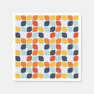Vintage Geometric Pattern Napkin