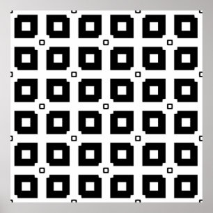 Vintage geometric pattern. Repeating elements styl Poster