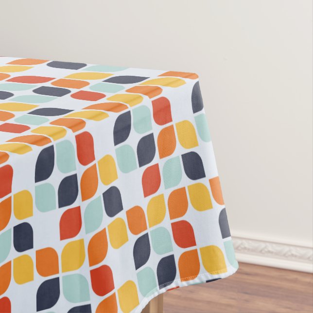 Vintage Geometric Pattern Tablecloth (In Situ)