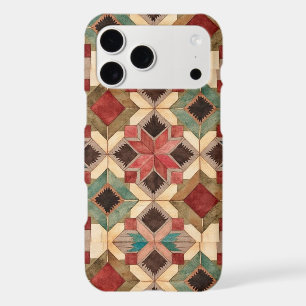 vintage Geometric Quilt Block Art Pattern