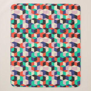 vintage geometric seamless pattern with diamond sh sherpa blanket