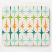 Vintage Geometric Starbursts Mousepad