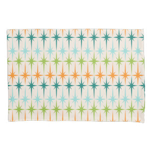 Vintage Geometric Starbursts Pillowcase