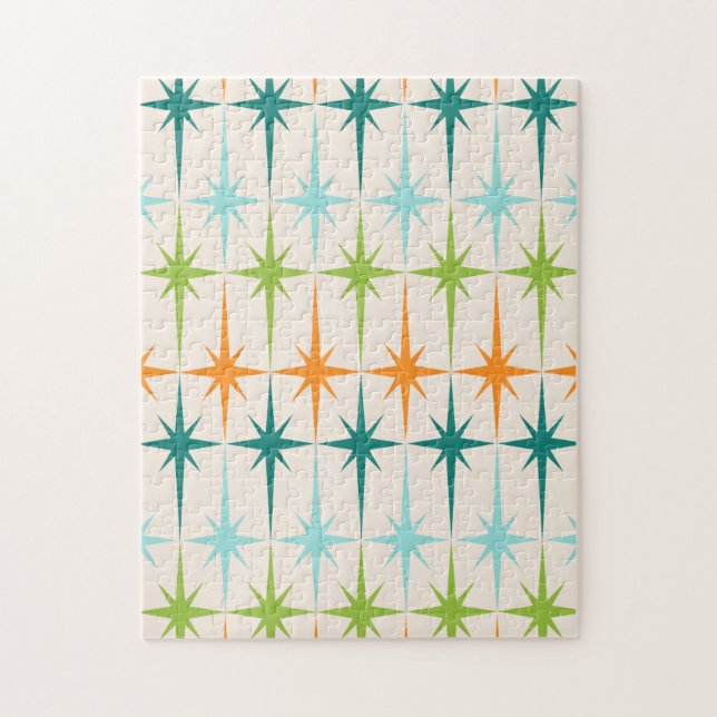 Vintage Geometric Starbursts Puzzle (Vertical)