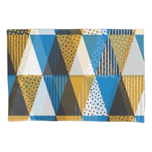 Vintage Geometric: Stylish Illustration Background Pillowcase