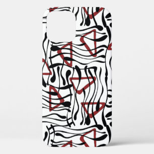 Vintage geometrical pattern design art iPhone 12 case