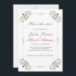Vintage Geometry Intricate Classical Motif Wedding Save The Date<br><div class="desc">Beautiful Invitation to celebrate Special occasions and festivals comes with digital and E-invitation as per your request. We would love to replicate our designs to make multiple products like rsvp cards, labels envelopes, and more. Customisation is available for ready to print on request at info@shamaurcreatif@gmail.com Look Forward to hearing from...</div>