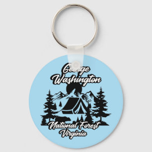 Vintage George Washington National Forest Virginia Key Ring