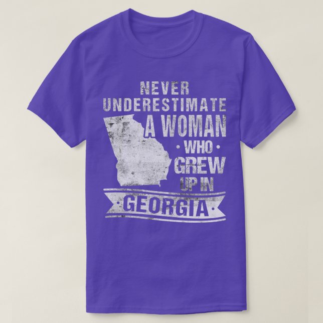 Vintage Georgia Map T-Shirt (Design Front)