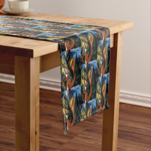 Vintage Georgia O'Keefe 1922 Maple and Cedar Short Table Runner