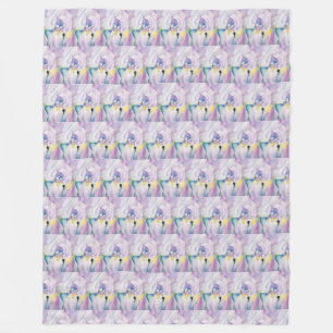 Vintage Georgia O'keefe 1924 Light of Iris Fleece Blanket