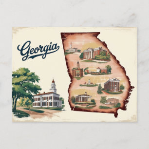 Vintage Georgia, USA Postcard