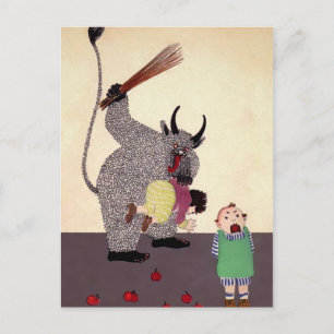 Vintage German Krampus Postcard