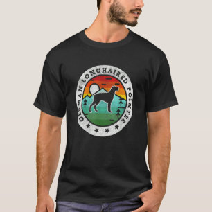 Vintage German Longhaired Pointer Retro Dog Mom Da T-Shirt