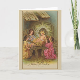 Vintage German Religious Christmas Card