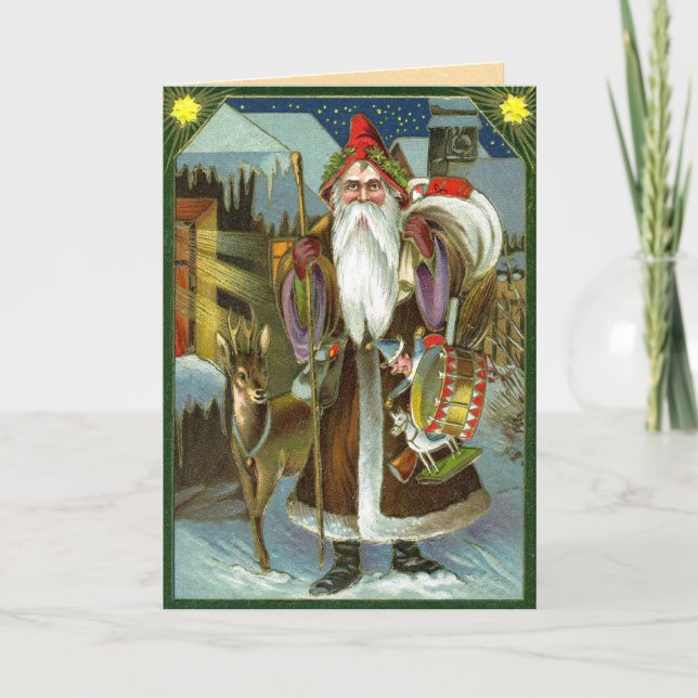 Vintage German Santa Card (Front)