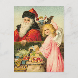 Vintage German Santa Postcard