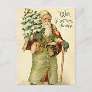 Vintage German Santa Postcard