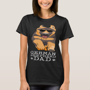 Vintage German Shepherd Dad Dog For Papa Father T-Shirt