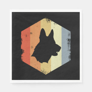 Vintage German Shepherd Napkin