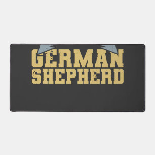 Vintage German Shepherd Owner Saying Desk Mat