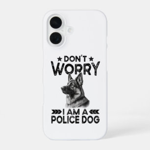 Vintage German Shepherd Police Dog Owner Funny  iPhone 16 Case