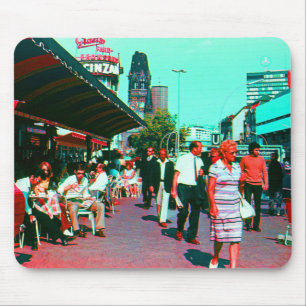 Vintage Germany Berlin kurfürstendamm avenue Mouse Pad