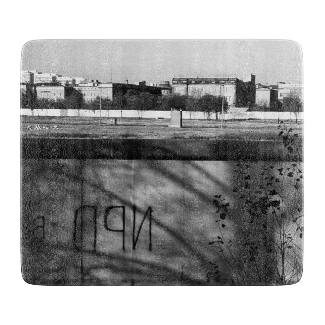 Vintage Germany Berlin wall Cutting Board (Front)
