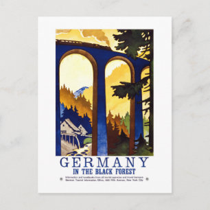Vintage Germany Black Forest Art Postcard