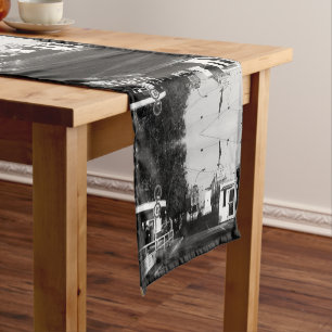 Vintage Germany Border posts East West Berlin Short Table Runner