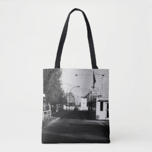 Vintage Germany Border posts East West Berlin Tote Bag