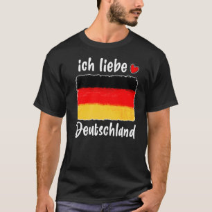 Vintage Germany Flag Pride For Men Women Kids Supp T-Shirt