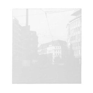 Vintage Germany Frankfurt City street 1970 Notepad