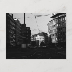 Vintage Germany Frankfurt City street Postcard